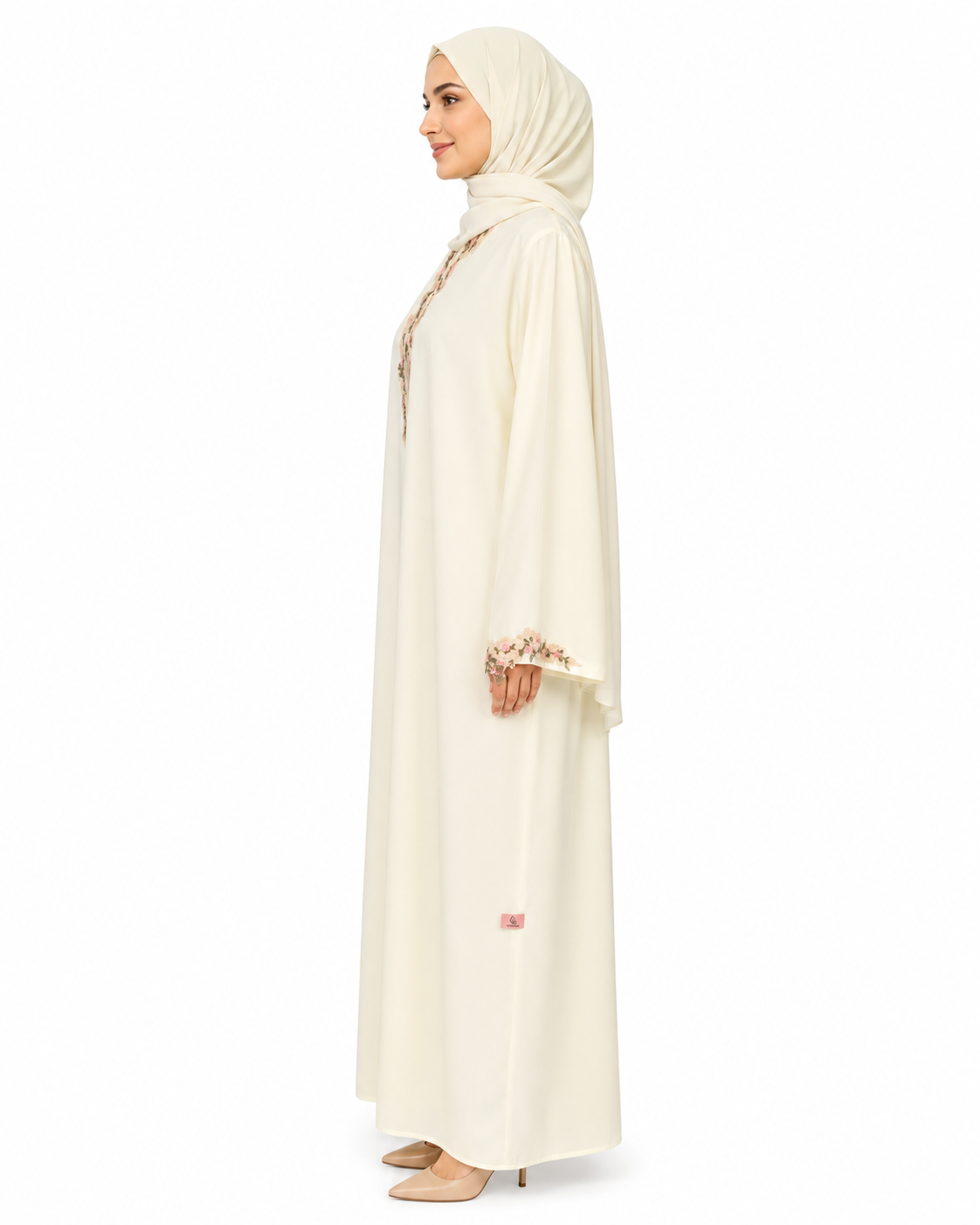 Ivory Rose Garden Abaya 1005
