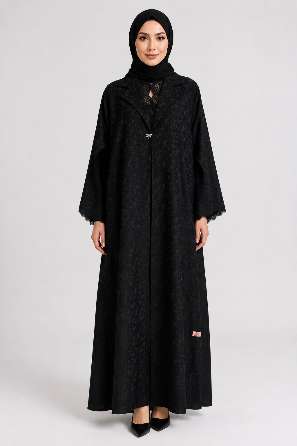 Noir Grace Abaya 10060