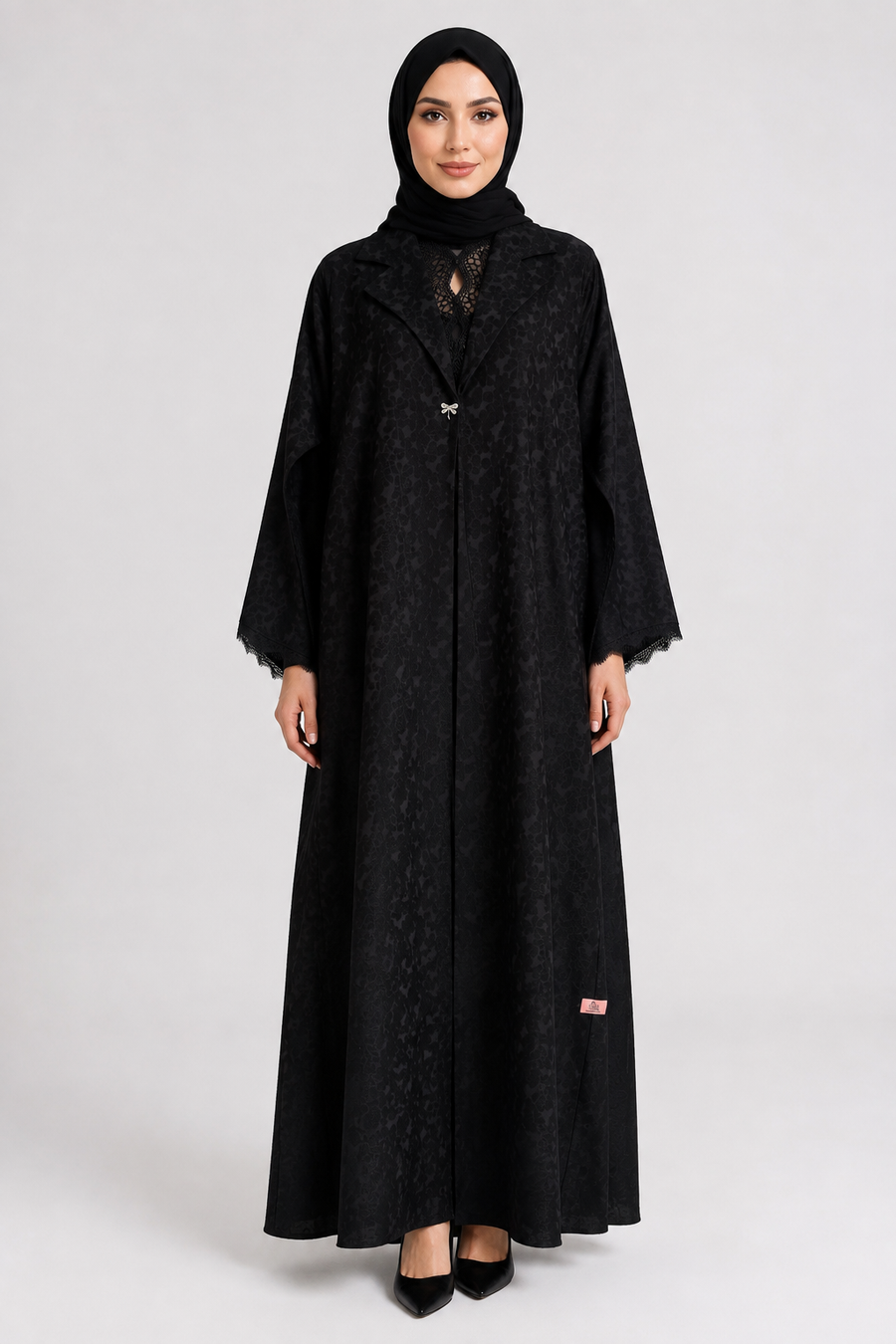 Noir Grace Abaya 10060
