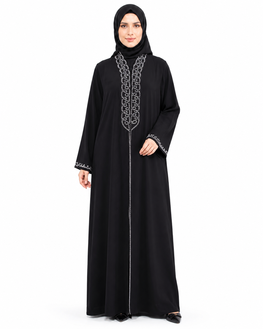 Ivory Crest Abaya 10040