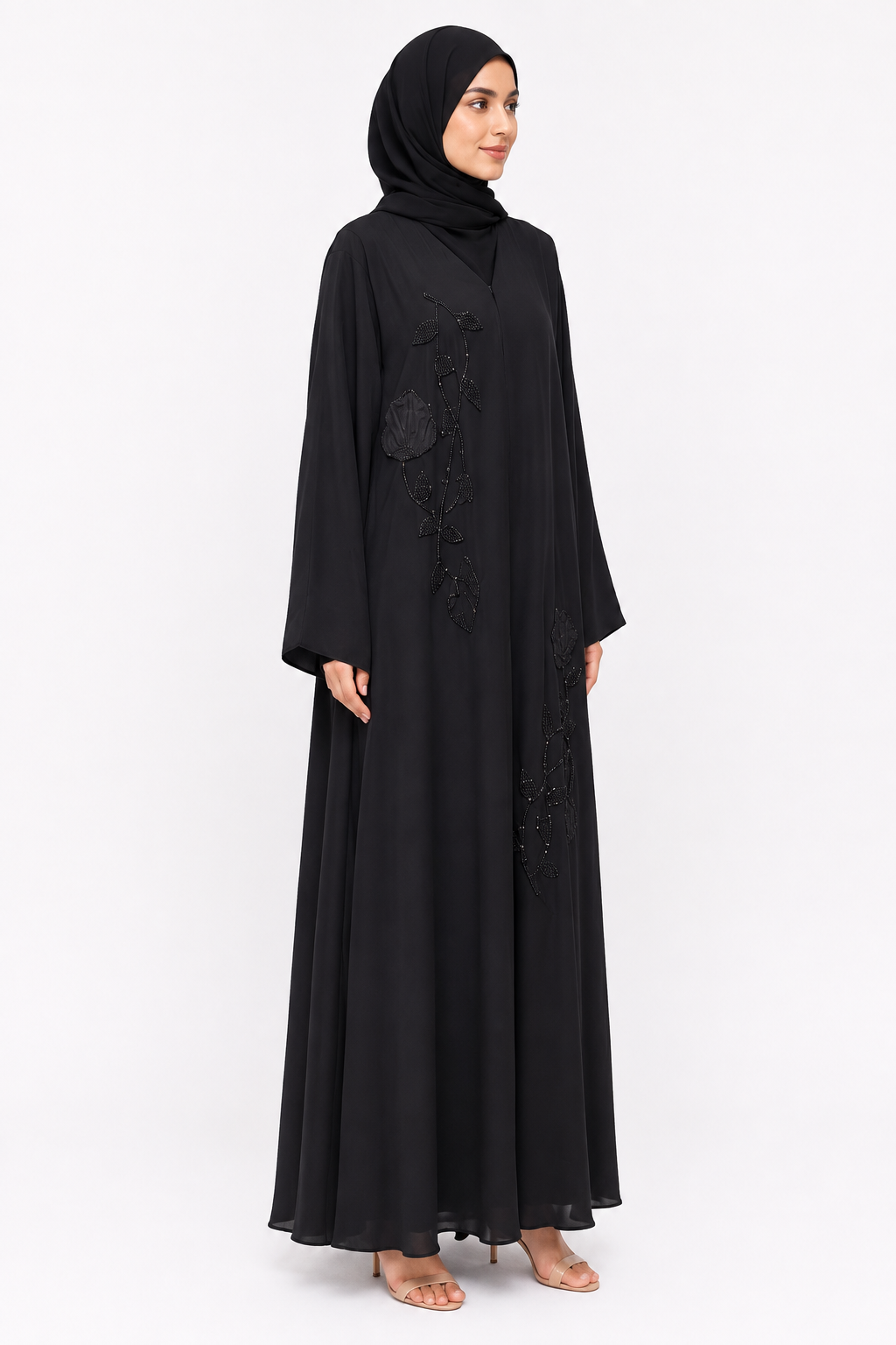 Midnight Rose Abaya 10018