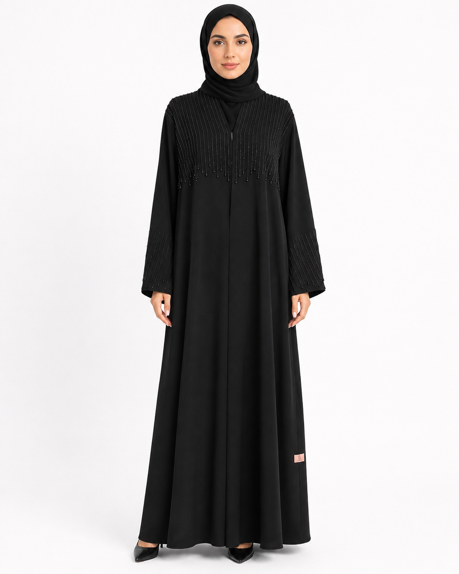 Midnight Cascade Abaya 10030