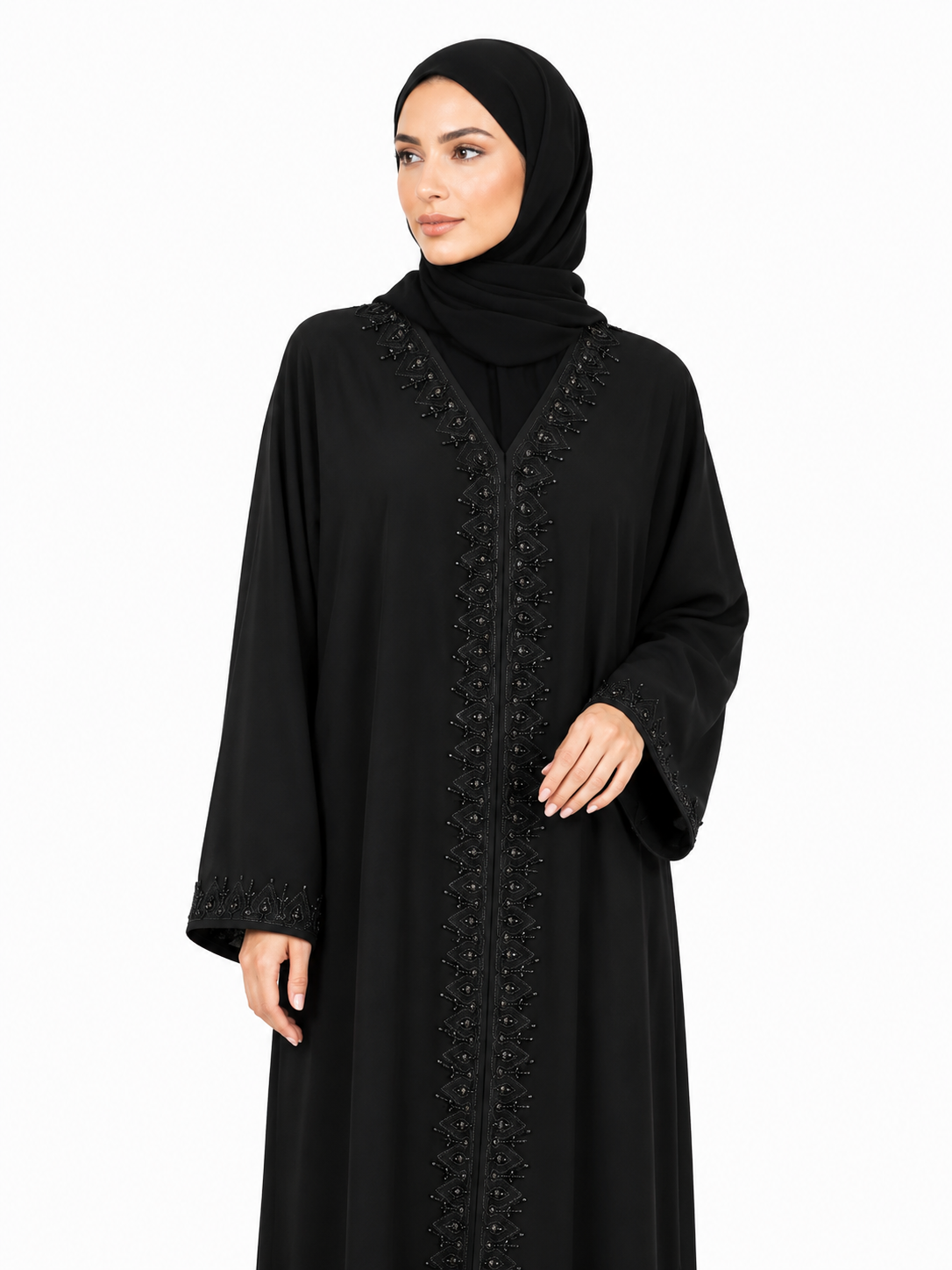 Noir Majesty Abaya 10015