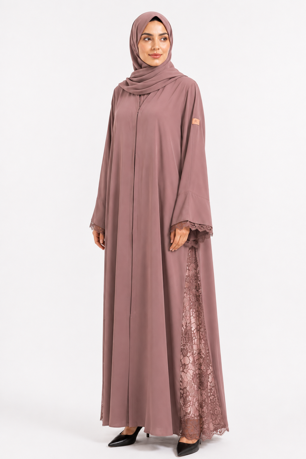 Veil Dentelle Abaya 1002-43