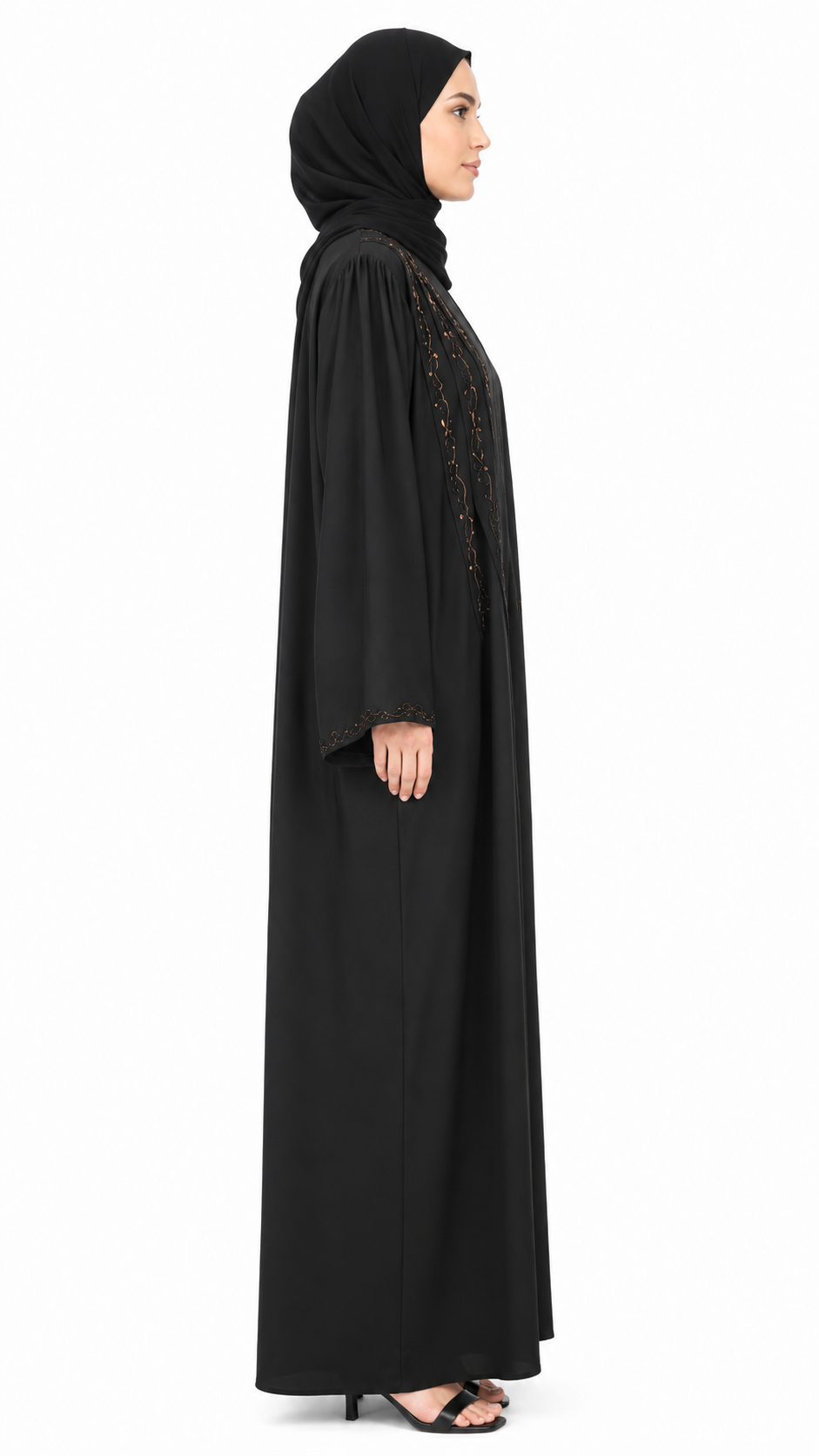 Golden Vine Abaya 10017