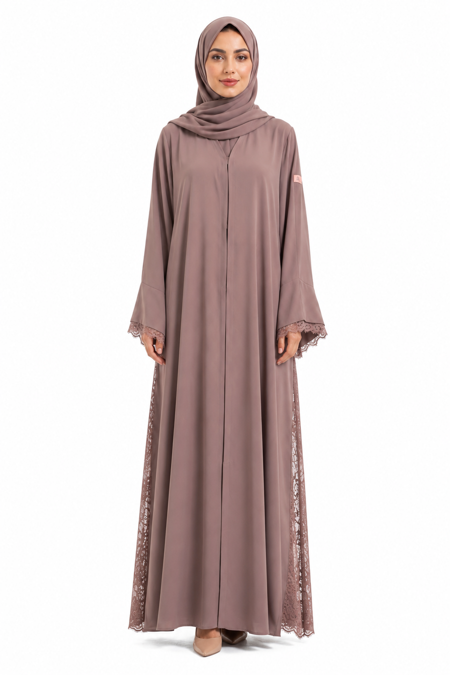 Veil Dentelle Abaya 1002-43
