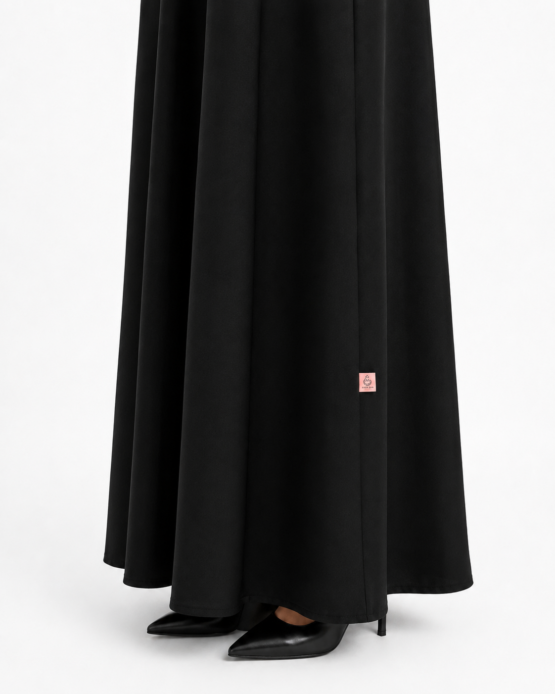 Noir Silver Prestige Abaya 10081
