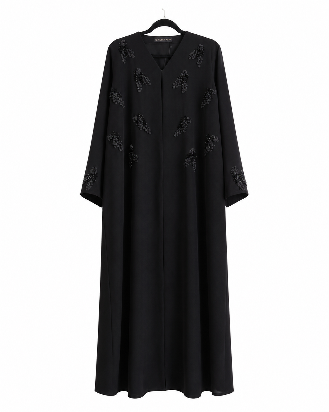 Noir Midnight Petal Abaya 10077