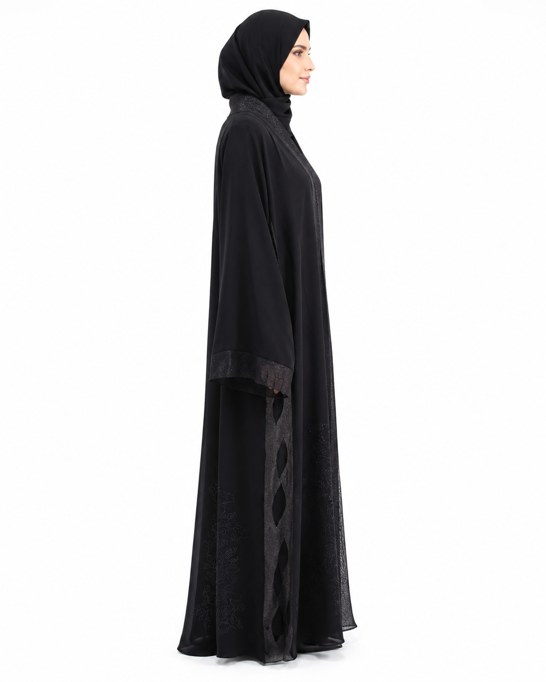 Celestial Noir Abaya 10023