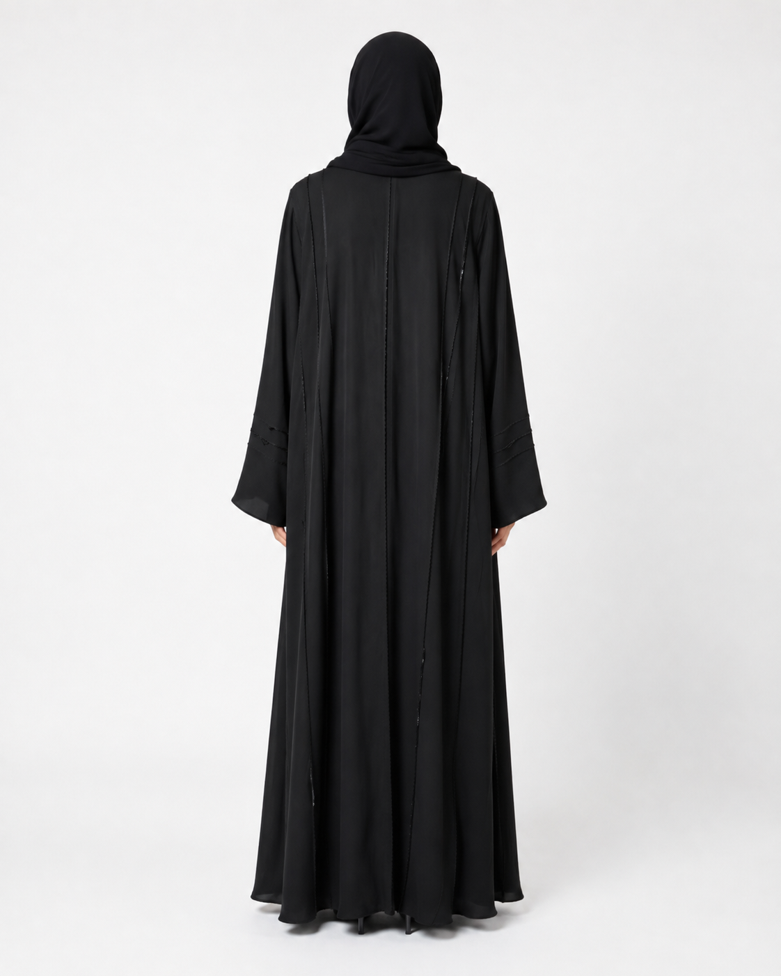 Noir Grace Abaya 10044