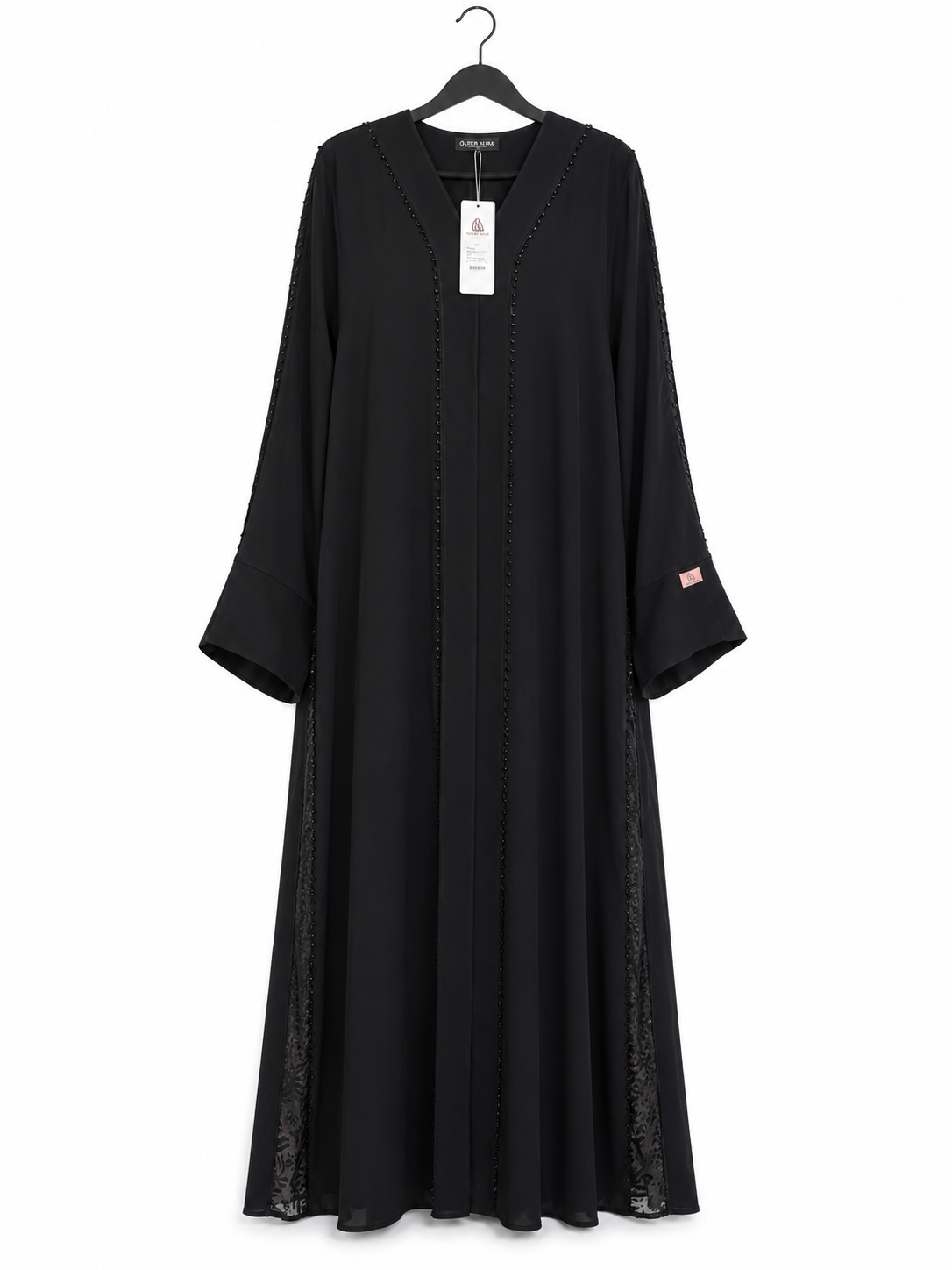 Noir Beaded Elegance Abaya 10078