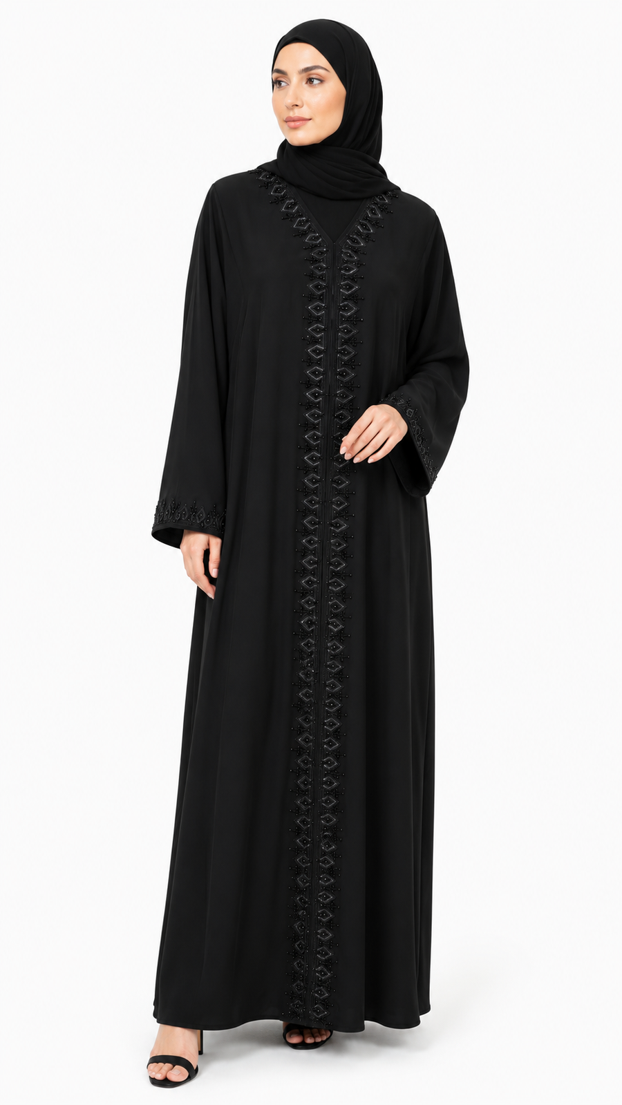 Noir Majesty Abaya 10015