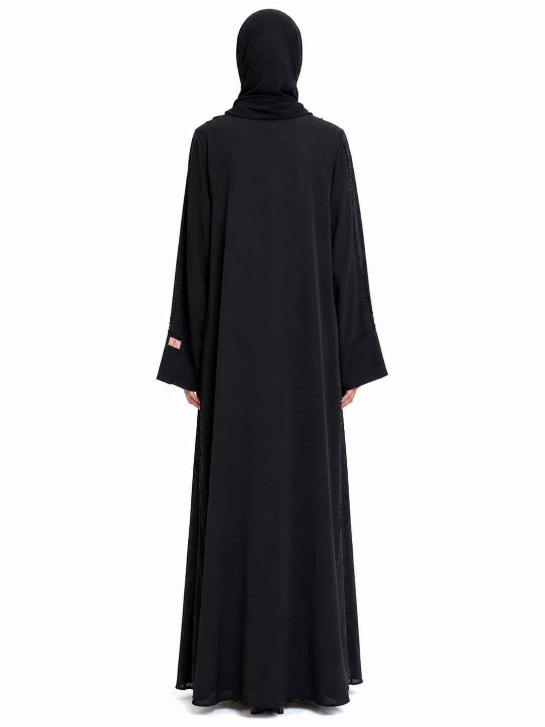 Noir Beaded Elegance Abaya 10078