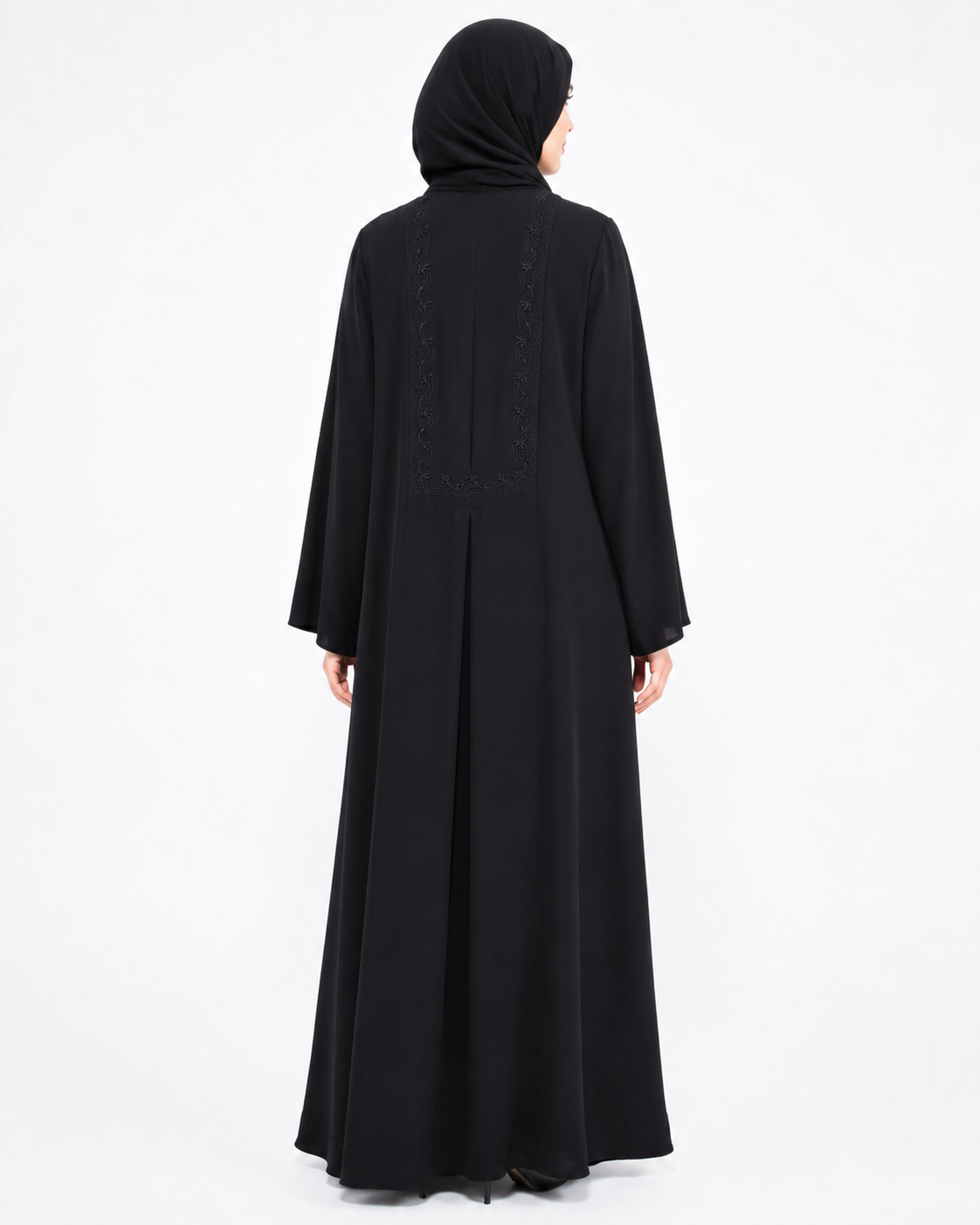 Noir Elegance Abaya 10014