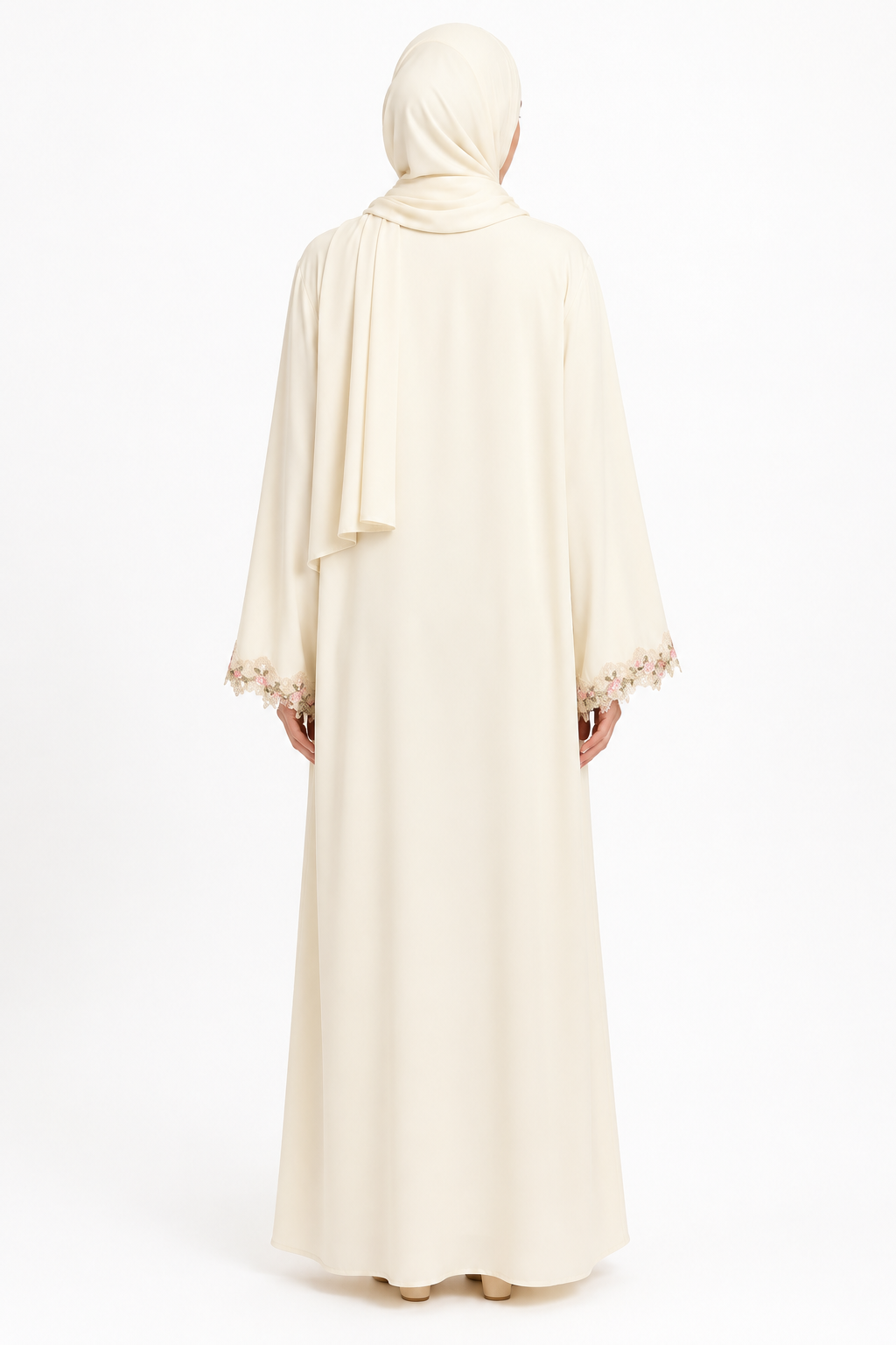 Ivory Rose Garden Abaya 1005