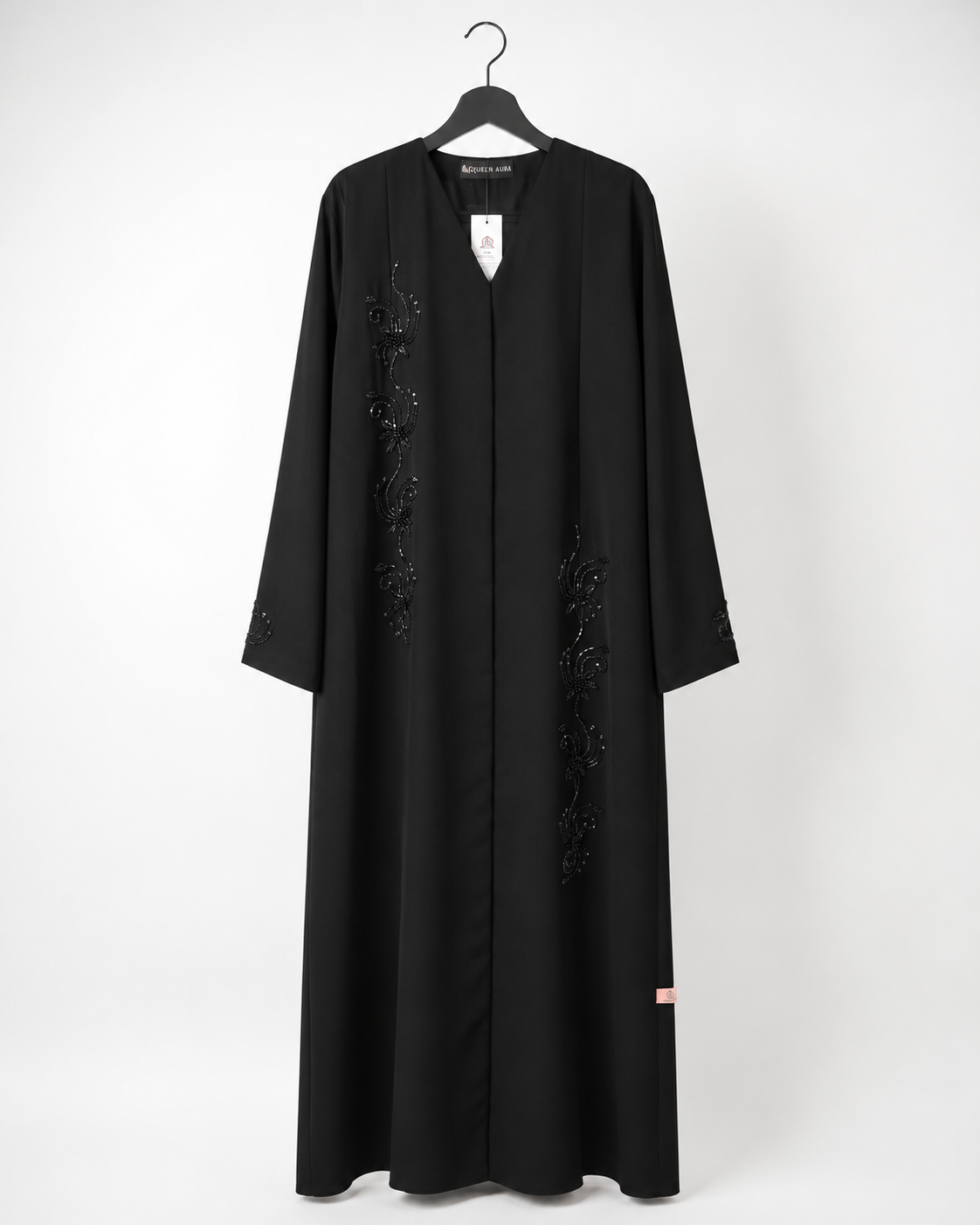 Noir Vine Embellished Abaya 10072