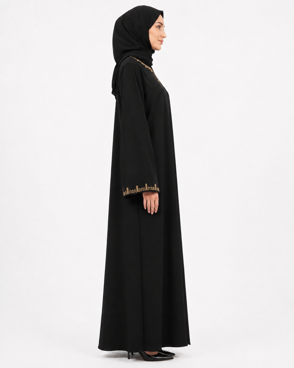 Royal Gold Line Abaya 10027