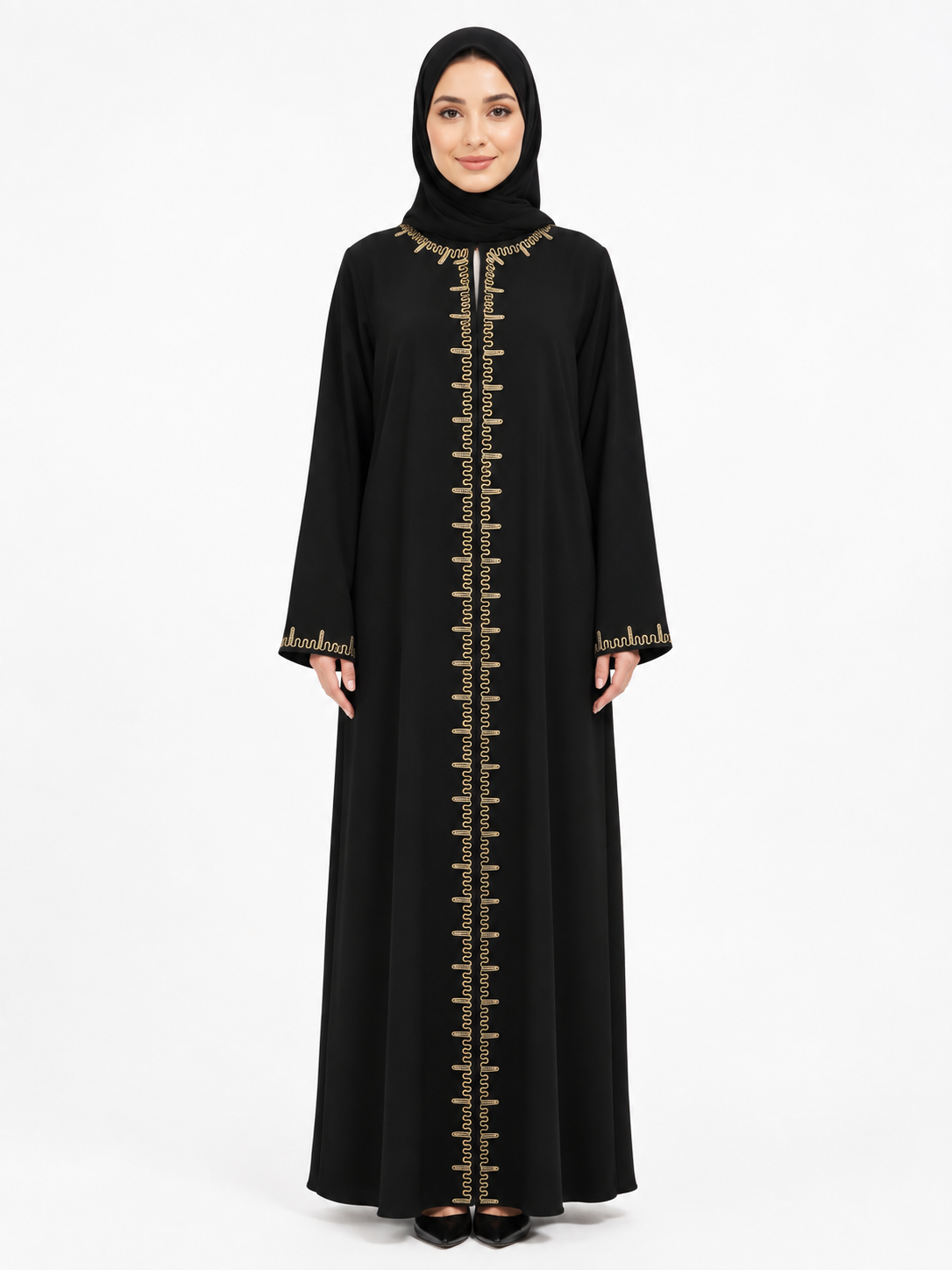 Royal Gold Line Abaya 10027