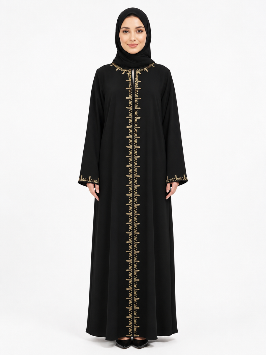 Royal Gold Line Abaya 10027