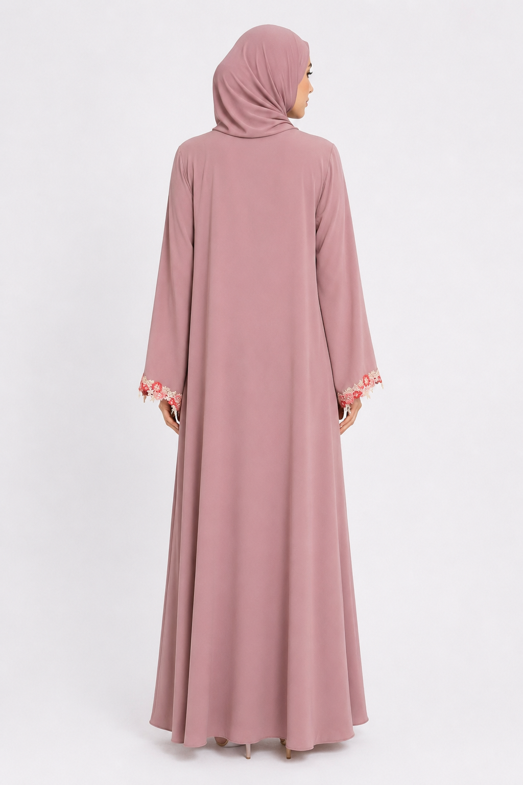 Rose Petal Blossom Abaya 10076