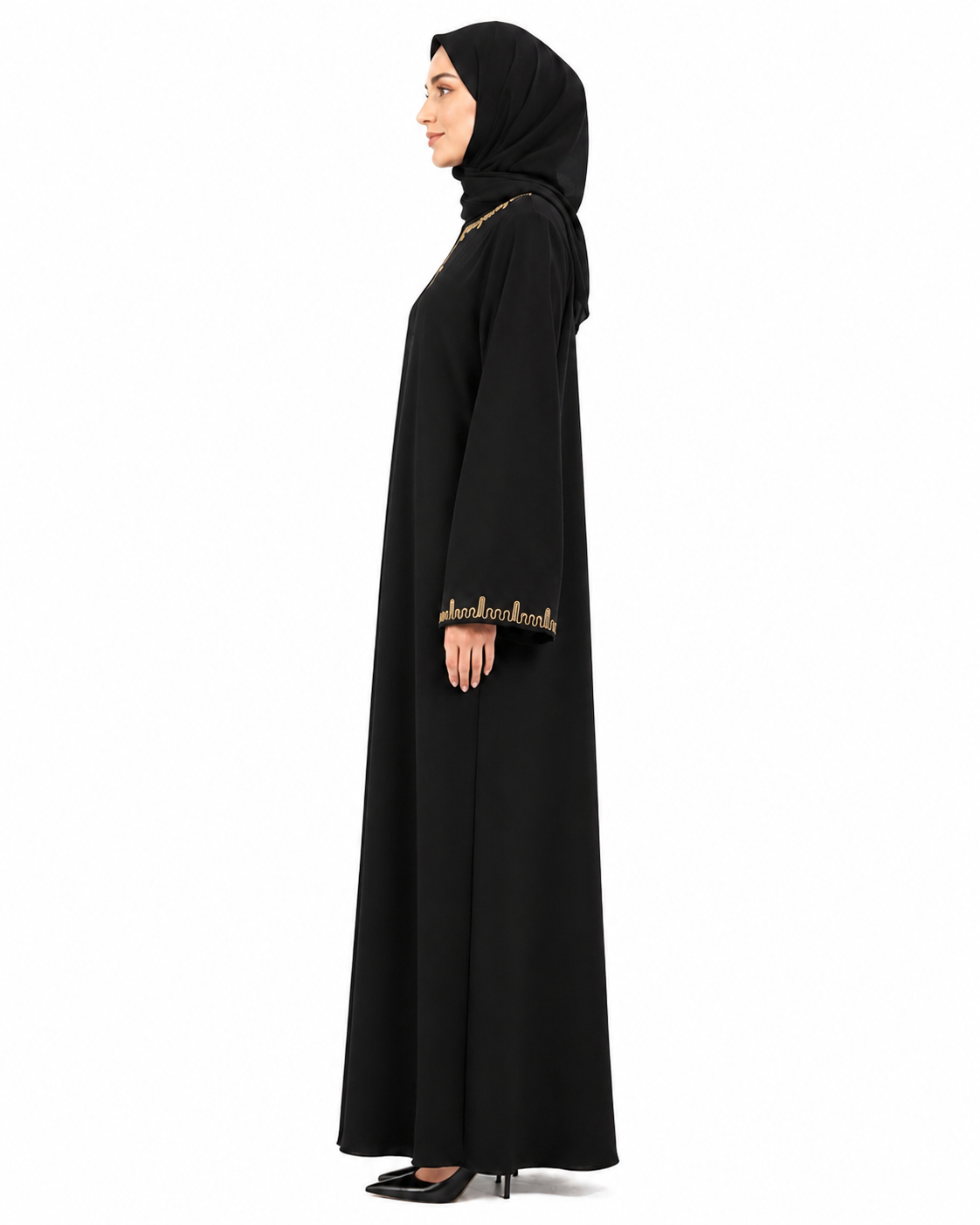 Royal Gold Line Abaya 10027