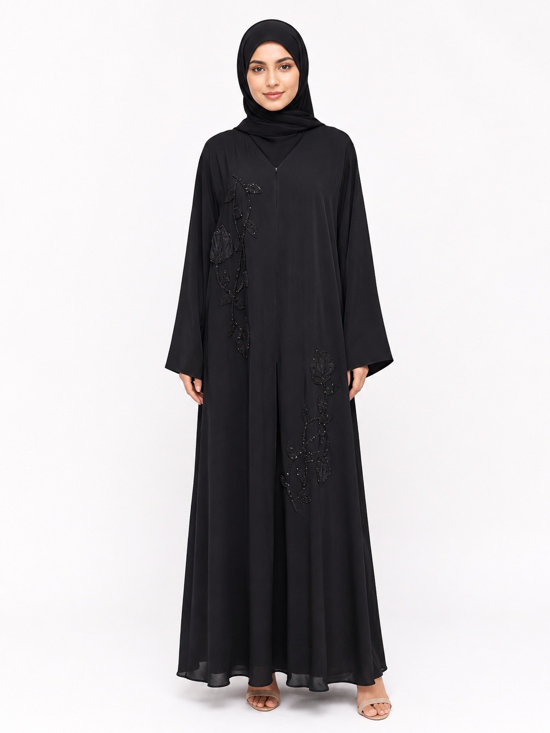 Midnight Rose Abaya 10018