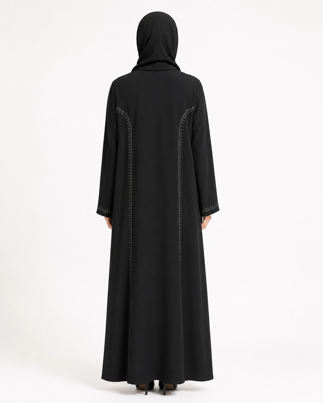 Noir Line Abaya 10037