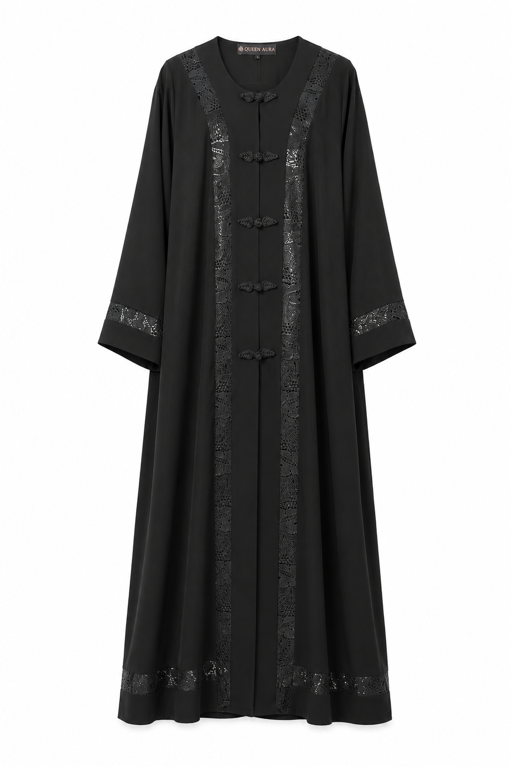 Noir Dentelle Heritage Abaya 10061