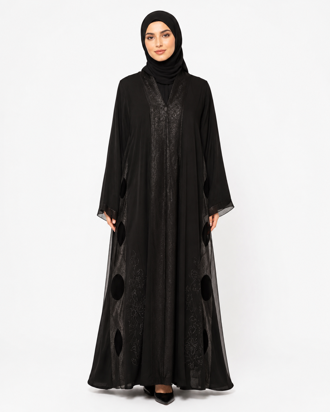 Celestial Noir Abaya 10023