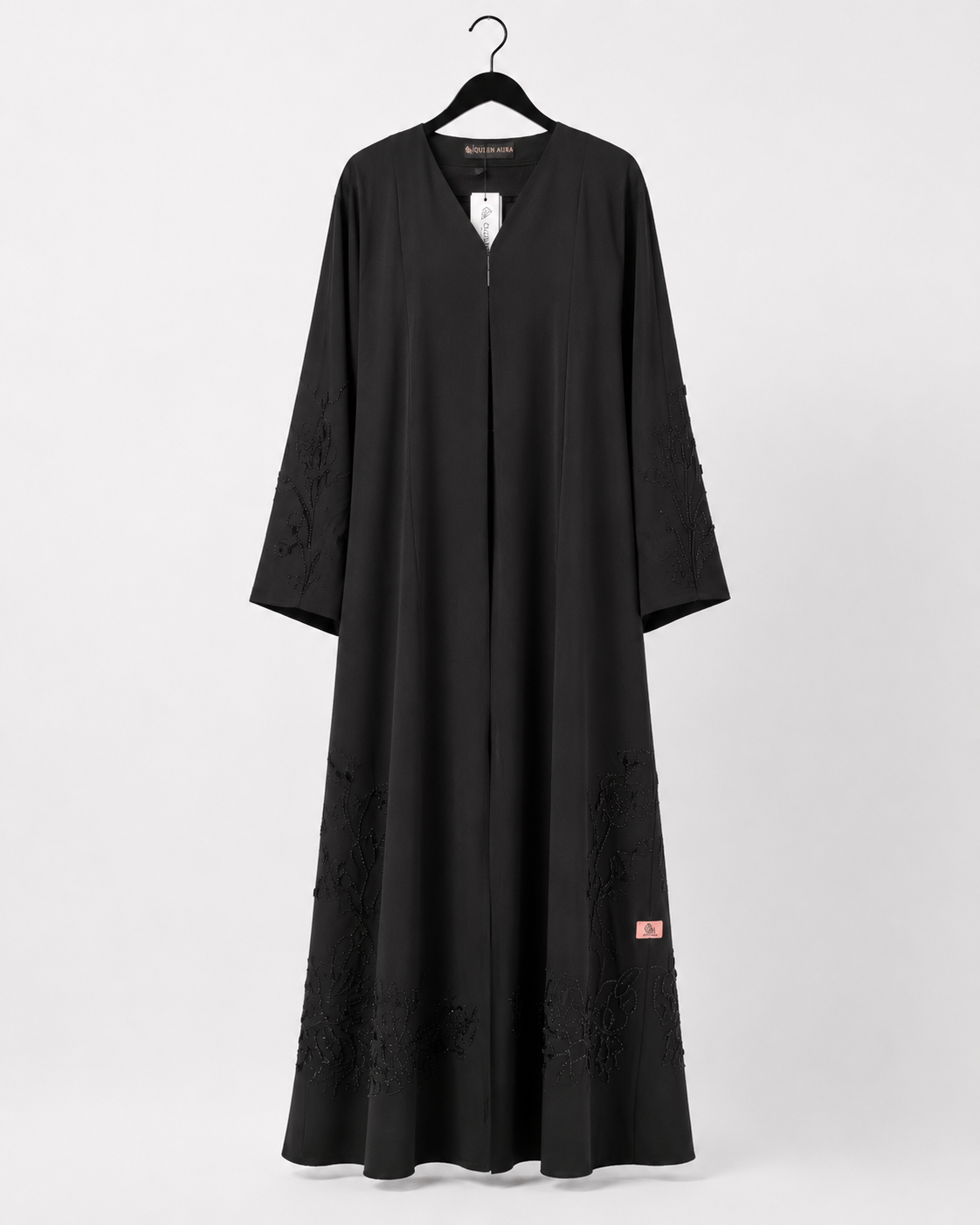 Noir Shadow Bloom Abaya 10080