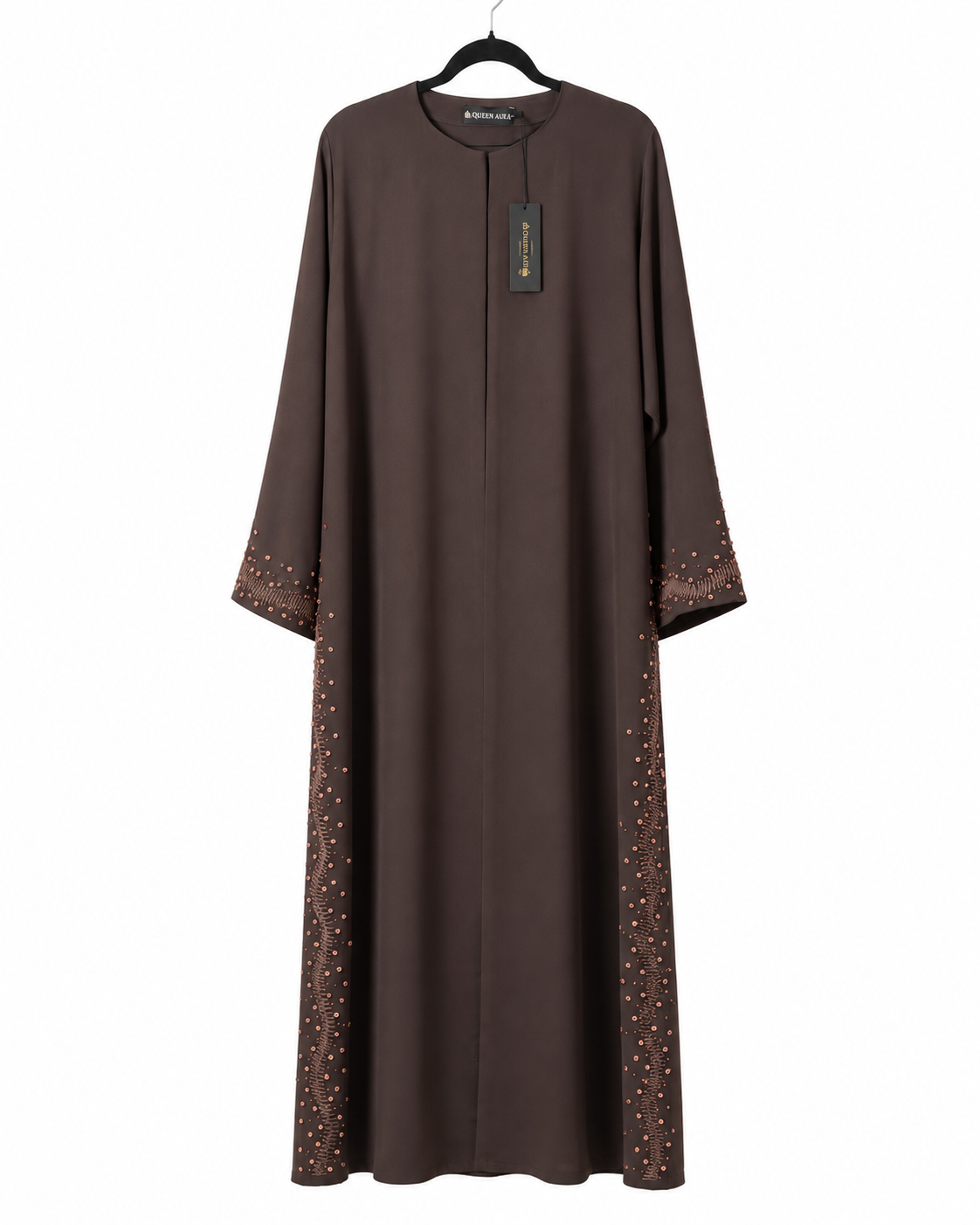 Mocha Ember Crystal Abaya 10066