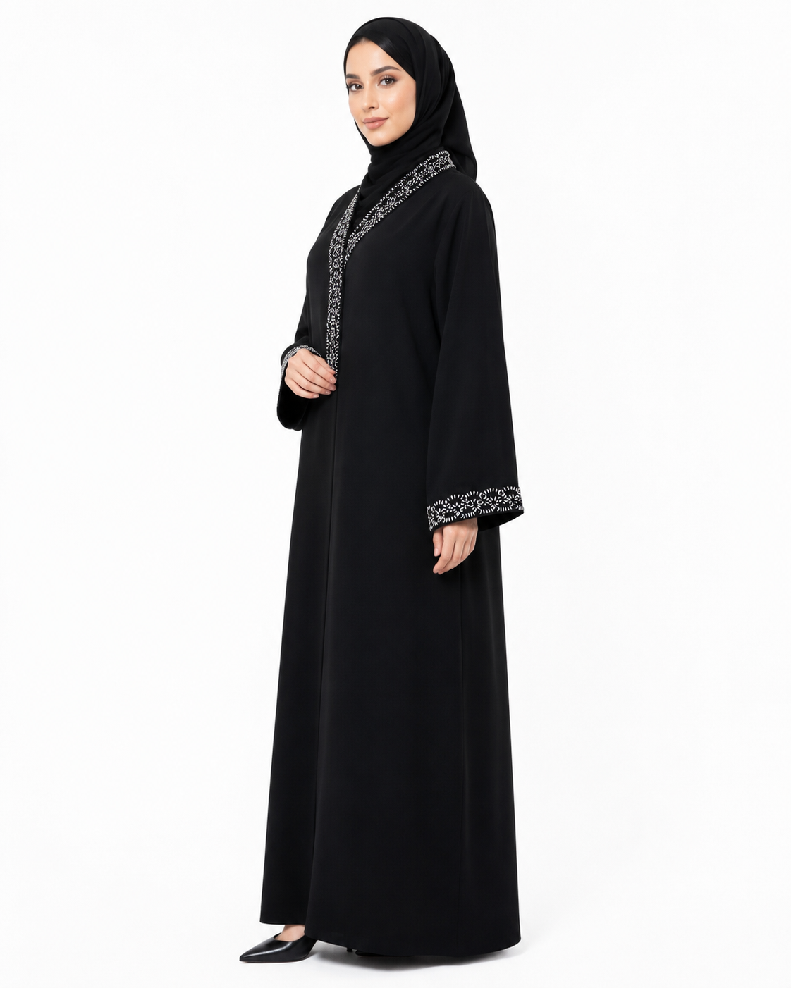 Ivory Crest Abaya 10040