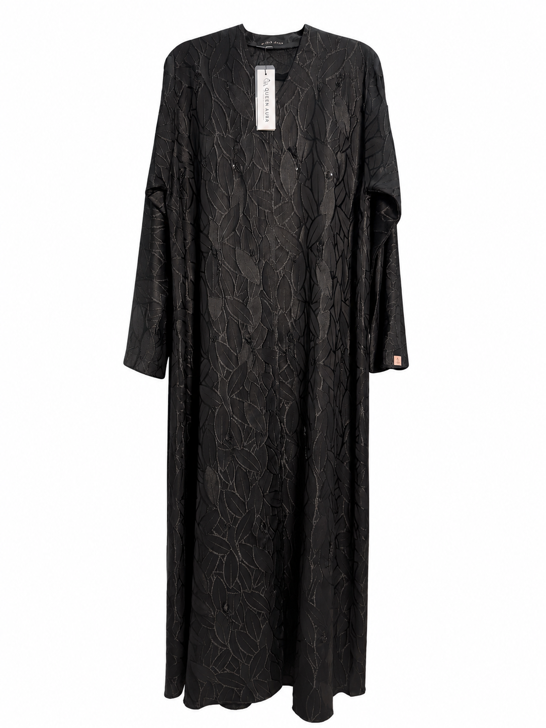 Noir Botanical Abaya 10021