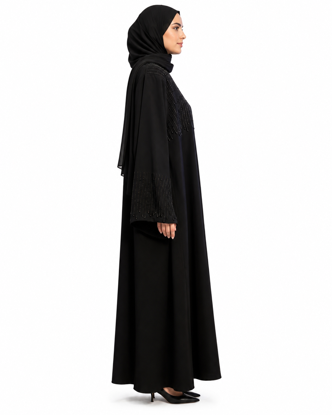 Midnight Cascade Abaya 10030
