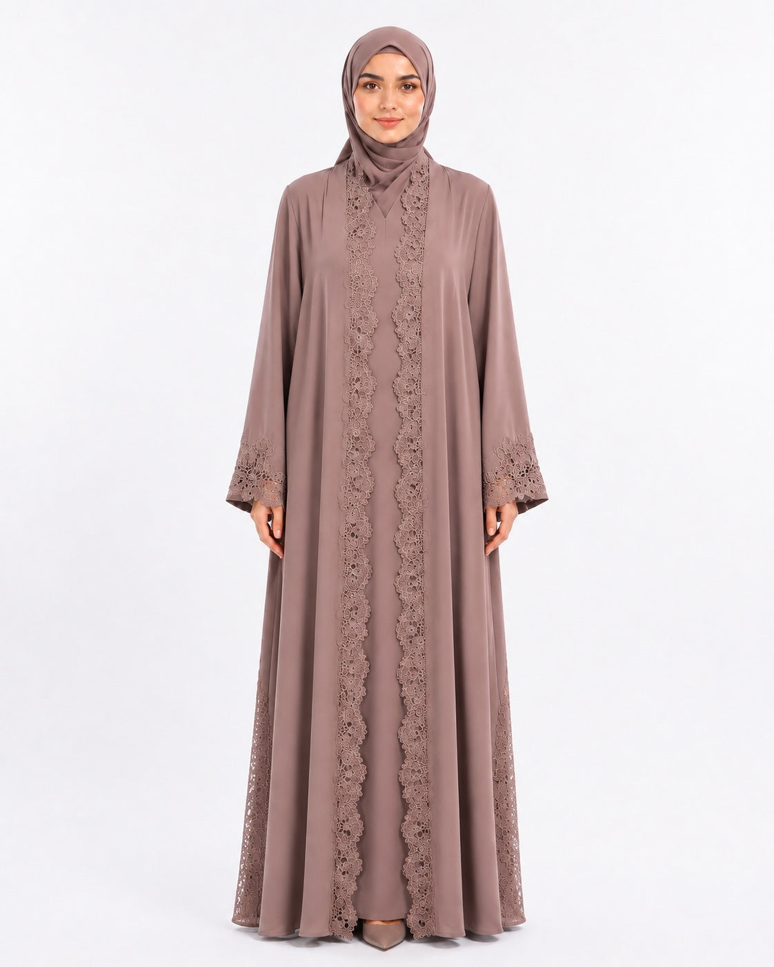 Queen Aura abaya QA10071 front view